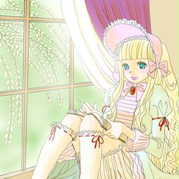 窓辺で本を読む