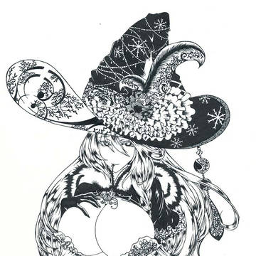アンジェラ女王　切り絵