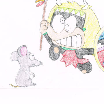 黒べえ、ネズミに怒る