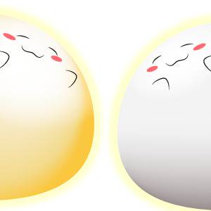 金と銀のころころさん。