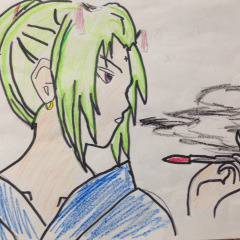 模写の模写　月詠