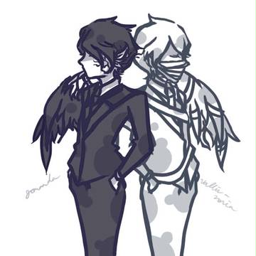 黒と白