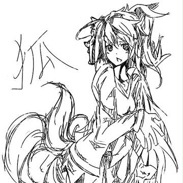 狐娘と化した先輩