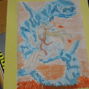 文化祭で描いた物