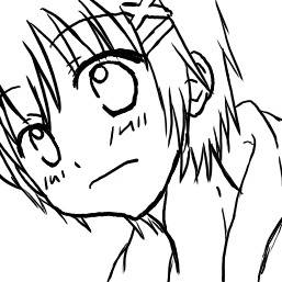 小説表紙イラ下書き