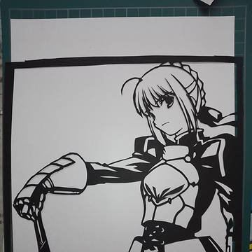 アルトリア 切り絵