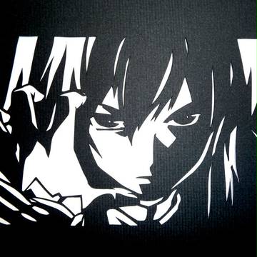切り絵でサテライザー先輩