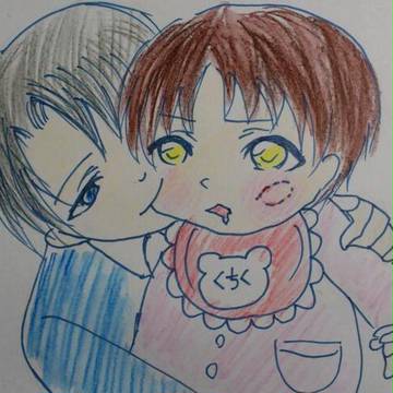 子リヴァイと赤ちゃんエレン兄弟(実録)