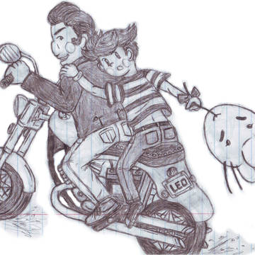 Drawing motorcycles - オートバイを描く