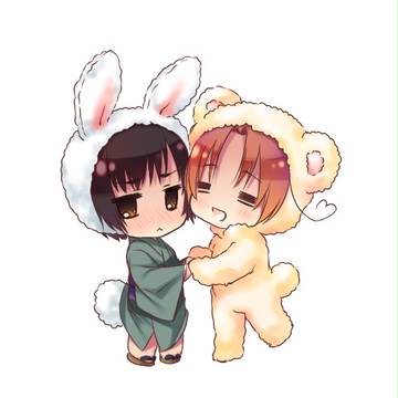 うさ菊とくまフェリと。