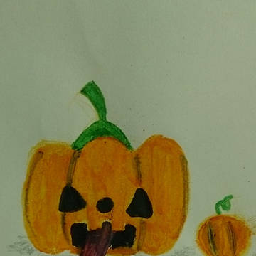猟奇なハロウィンのかぼちゃ