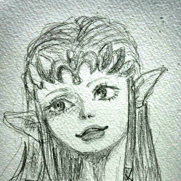 ゼルダ描き掛け