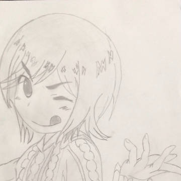 絹旗最愛 (ラフ画そして模写)