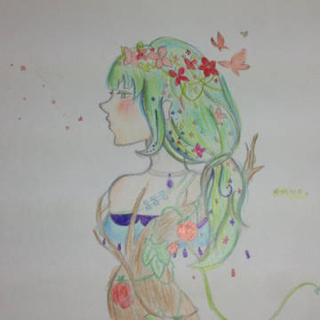 植物少女。