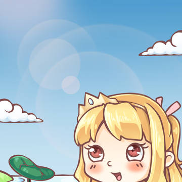 被打回来的儿童插画线稿，自己用赛璐璐上个色