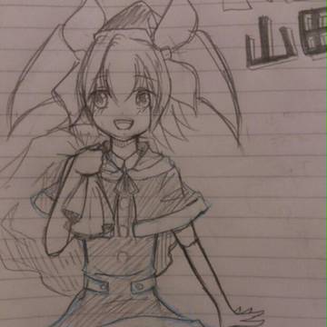 アナログ 下書き (※女装)