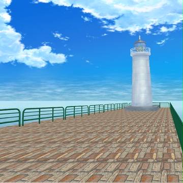 [進捗]灯台背景の作成_03