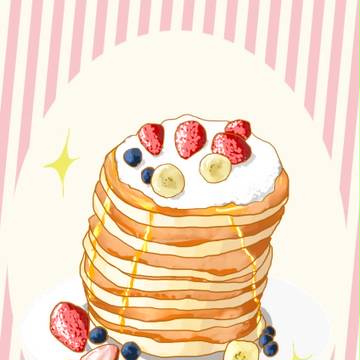 さあ、パンケーキを食べよう！