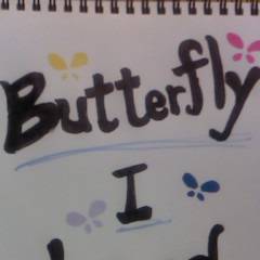 butterfly I loved イメージ落書き