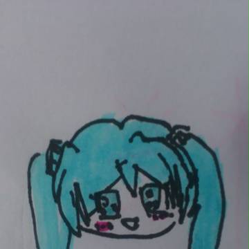 初音ミク　書いてみた。