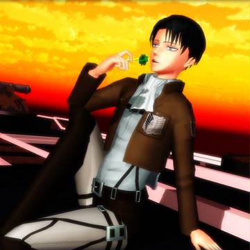 夕暮れのパセリヴァイ兵士長[MMD]