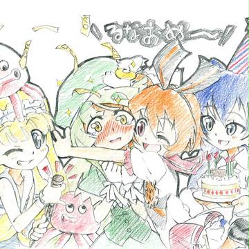 １０日ほど間違えていますが月詠るな誕生日おめ絵！