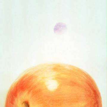 リンゴ描いた