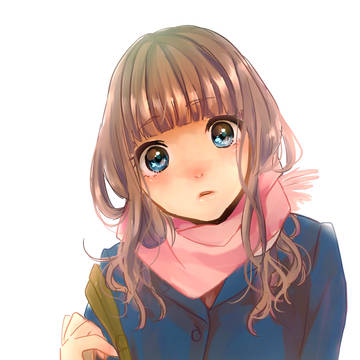 マフラー女子