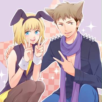 うさぎとオオカミ