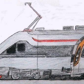ウクライナの特急電車
