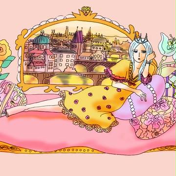 女装注意　アバッキオとプラハの夕暮れ