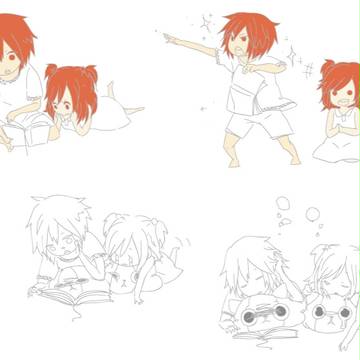 あっしゅとさくらの落書き
