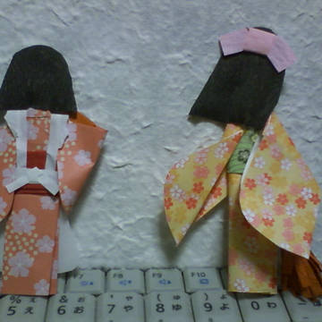 女給さん和紙人形