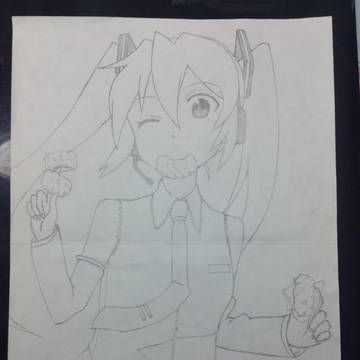 【模写】初音ミク ミスド