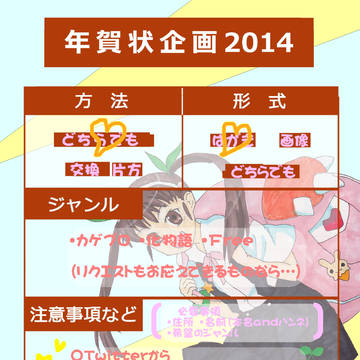 【年賀企画】2014　大分前に締め切ってたな(´^ω^｀)←