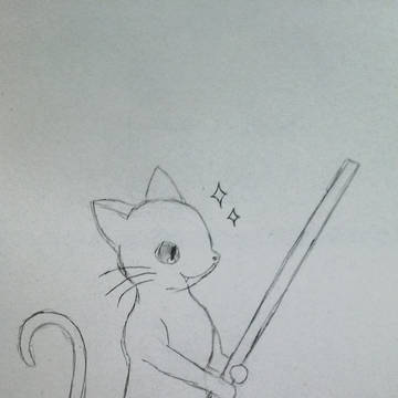 二足歩行にゃんこ