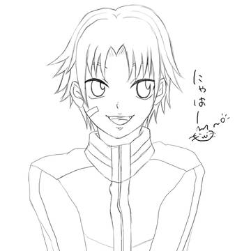 【テニプリ】菊丸英二【ぬり絵】
