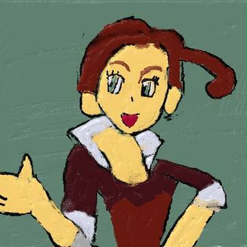 パンジーさんの肖像画