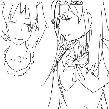 お風呂上がってから髪が乾くまでの落書き