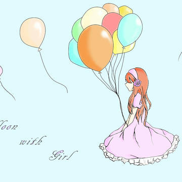 Balloon with Girl