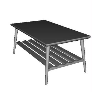 3DCG練習中　ローテーブル