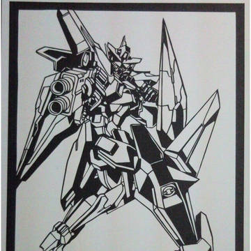切り絵　キュリオスガンダム