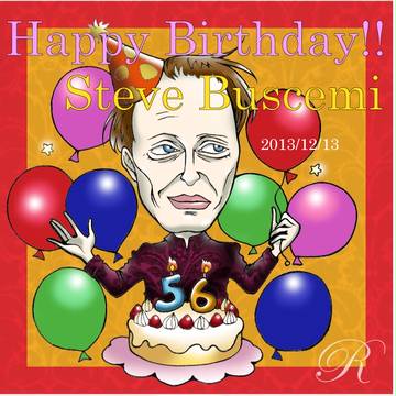 スティーヴ・ブシェミ56歳のお誕生日絵