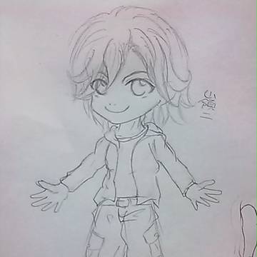 鉛筆描き・嶺二 