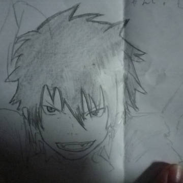 シャーペンと鉛筆で青祓魔師【模写】