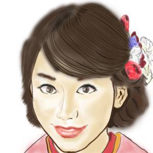 桐谷 美玲さんの似顔絵
