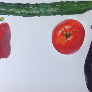 野菜の描写練
