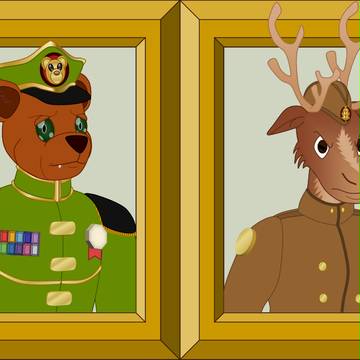 Teddy Bear and Reindeer
