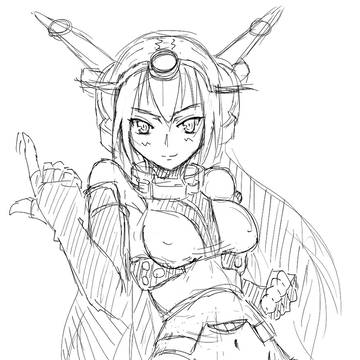 長門落書き