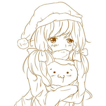 くわたちゃん 線画